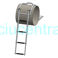 Teleskopinės sulankstomos nerūdijančio plieno kopėtėlės 